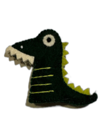 Vingerpopje vilt draak