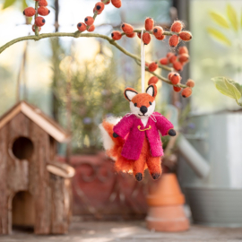 Hanger Sjaal met Verhaal vos burgundy