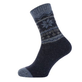 Sokken maat 40-45 Woolmix donkerblauw