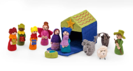 Kerststal Sjaal met Verhaal 12-delig multicolor