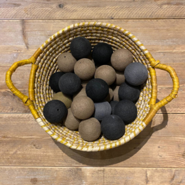 Cotton Ball lichtslinger 35 ballen beige-grijs-zwart 53