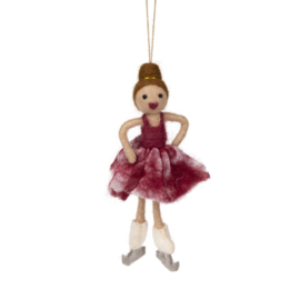 Hanger Sjaal met Verhaal schaatsster rood