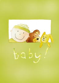 Kaart & envelop Baby!