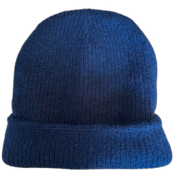 Beanie effen donkerblauw