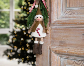 Kersthanger Sjaal met Verhaal gingerbread meisje
