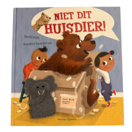 Boekje Niet dit huisdier met vingerpopje olifant