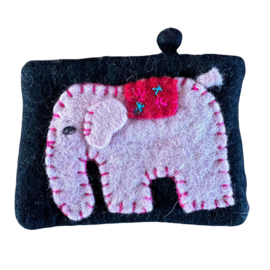 Portemonnee/etui olifant antraciet