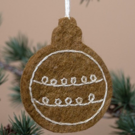 Kerstbal 2D Sjaal met Verhaal wit