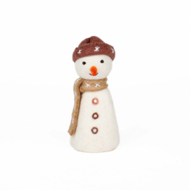 Eiwarmer/decoratie Sjaal met Verhaal sneeuwpop terra