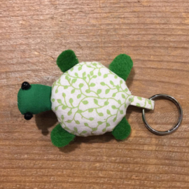 Sleutelhanger schildpad groen