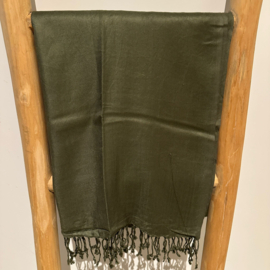 Voorjaarssjaal effen viscose jeans