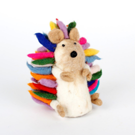 Eiwarmer/decoratie egel multicolor