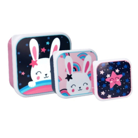 Lunchbox set Eat Drink Repeat Bunny - Prêt