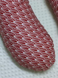 Voedingskussenhoes "Diamant bordeaux"