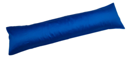 Zijslaapkussenhoes "SATIJN kobaltblauw" 110x25cm