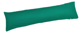 Zijslaapkussenhoes "Groen met stipjes" 110x25cm