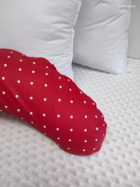 Mini hoes "Rood met witte stippen"