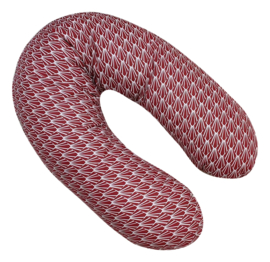Voedingskussenhoes "Diamant bordeaux"