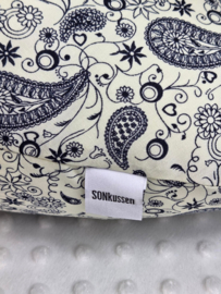 Mini hoes "Paisley blauw"
