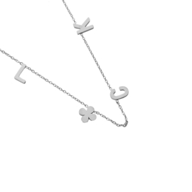 Ketting met Quote " Luck"