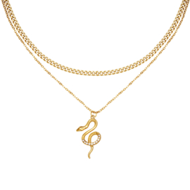 Ketting slang goud