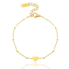 armbanden jasseron heart Goud (RVS)