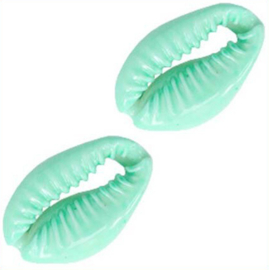 Schelp Kralen Light Green (6 stuks)