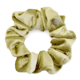 Scrunchie Velvet Olijfgroen