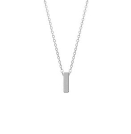 Ketting Met Letter I Zilver