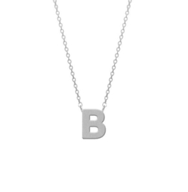 Ketting Met Letter B Zilver