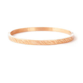 Bangle Zebra Print Rosé Goud