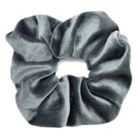 Scrunchie Velvet Grijs