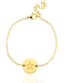 BRACELET CHARM STAR - / GOLD