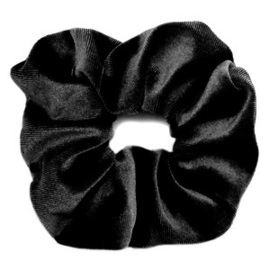 Scrunchie Velvet Zwart