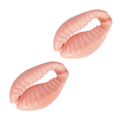 Schelp Kralen Peach (5 stuks)