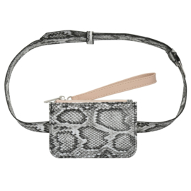 Riem Portemonnee Snake Print Beige