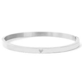 Bangle Hart Zilver