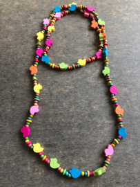 Kinder Ketting Hout - Eendjes 110 cm