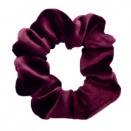 Scrunchie Velvet Donkerrood