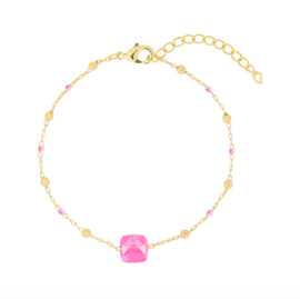 ARMBAND SHINY STONE - / ROZE GOUD