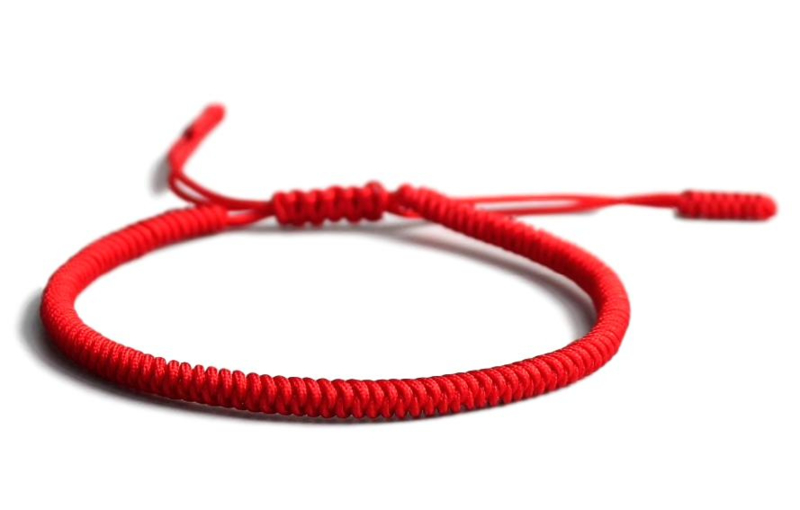 Tibetaanse geluksarmband rood
