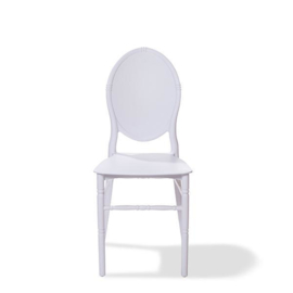 50601 - Stapelbare kunststof (Polypropeen) stoelen Medaillon wit VEBA