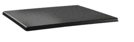 DR901 -Topalit Classic Line rechthoekig tafelblad antraciet