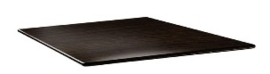 DR977 -Topalit Smartline vierkant tafelblad wengé -Afmeting: 70x70cm