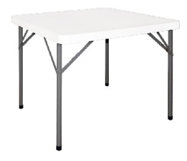 Y807 -Bolero vierkante opklapbare tafel 86cm