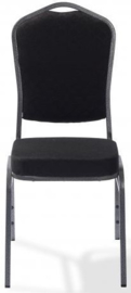 50360 - Stapelbare stoel Castle metalen frame in hamerslag zwart