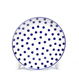 Dinerbord - stip blauw