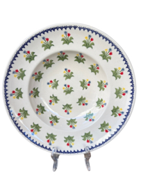 Past bord 29 cm - tulp gemengd blauw-geel-rood