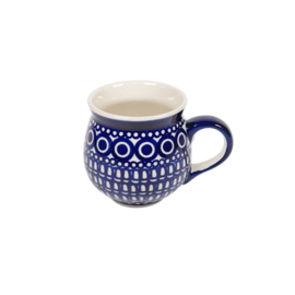Bolmokje voor espresso - blauw retro