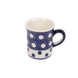 Mokje hoog small - stip dubbel blauw